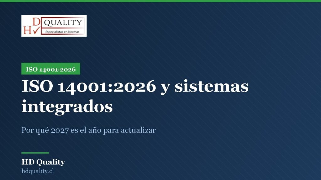 ISO 14001:2026 y sistemas integrados: por qué 2027 es su año — HD Quality